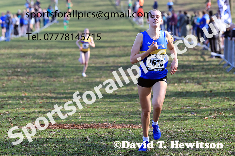 Women under-20s 2025 UK CAU Inter Counties Cross Country Champs., Wollaton Park, Nottingham. Photo: David T. Hewitson/Sports for All Pics